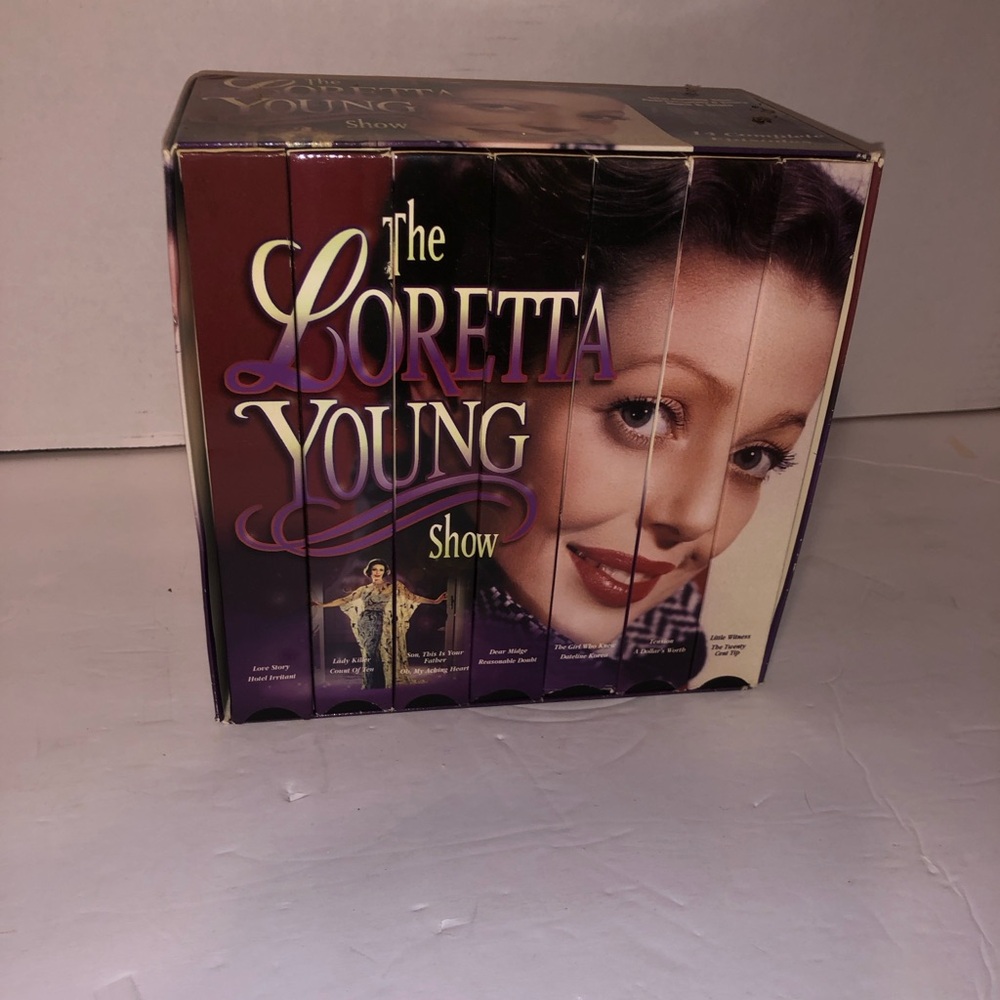 7 Vhs Video Box Set. "The Loretta Young Show" vhs box set video cassette tape